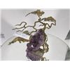 Image 1 : Amethyst quartz piece with leaves