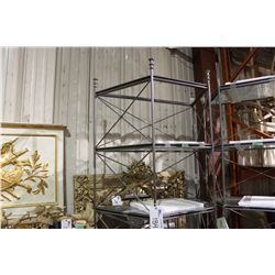 HAND FORGED RUSTY IRON ETAGERE