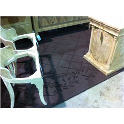 8 X 10 MELROSE BROWN PATTERNED AREA RUG
