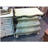 Image 1 : UNFINISHED SMALL HAND CARVED CHEST, 3 DRAWERS