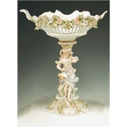 An early 20th century German figural tazza...