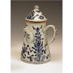 An 18th century Chinese blue and white cho...