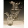 Image 1 : A late George III cut glass jug, the broad...