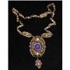 Image 1 : A 19th century silver gilt and enamel pend...