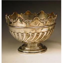 A Victorian silver rosebowl by the Barnard...