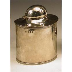 An Edwardian silver teacaddy by George Uni...