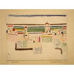 Paul Klee, Sudfranzogisches Seebad, colour...