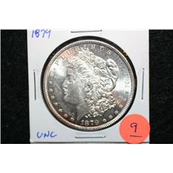 1879 Silver Morgan one dollar, UNC