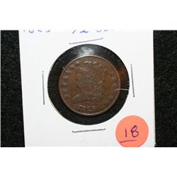 1825 Half Cent
