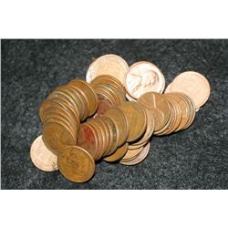 Wheat Back Pennies various dates & conditions, lot of 50