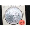 Image 1 : 1880 Silver Morgan one dollar, XF