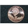 Image 1 : Copper Round, .999 fine 1 oz. "Rudolph"