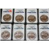 Image 1 : 2011-S Silver Eagle $1, Early Releases, NGC graded MS69, lot of 8