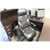 Image 1 : BLACK LEATHER GLOBAL CONCORD EXECUTIVE CHAIR