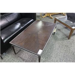 WALNUT COFFE AND END TABLE SET