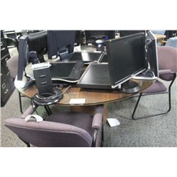 WALNUT 54  CONFERENCE TABLE WITH GLASS TOP