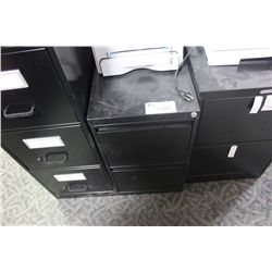 BLACK 2 DRW. VERTICAL FILE CABINET