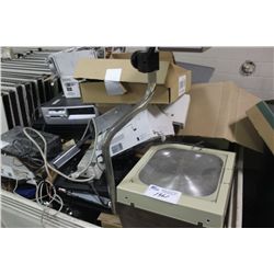 LARGE BIN OF MISC. COMPUTER EQUIPMENT