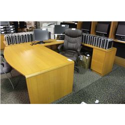 TOWNSHIP MAPLE U-SHAPED EXECUTIVE DESK