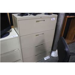 BEIGE 4 DRW. LATERAL FILE CABINET