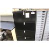 Image 1 : BLACK 4 DRW. LATERAL FILE CABINET