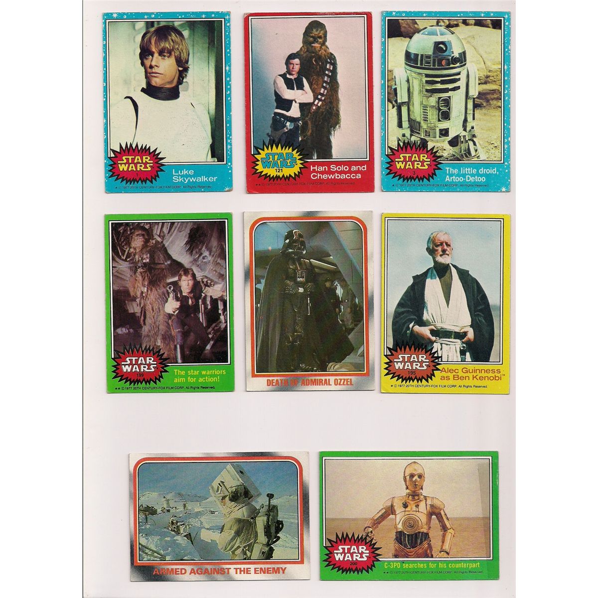 Lot of (350) Original Star Wars Trading Cards Lot of (350) Original Star Wars Trading Cards