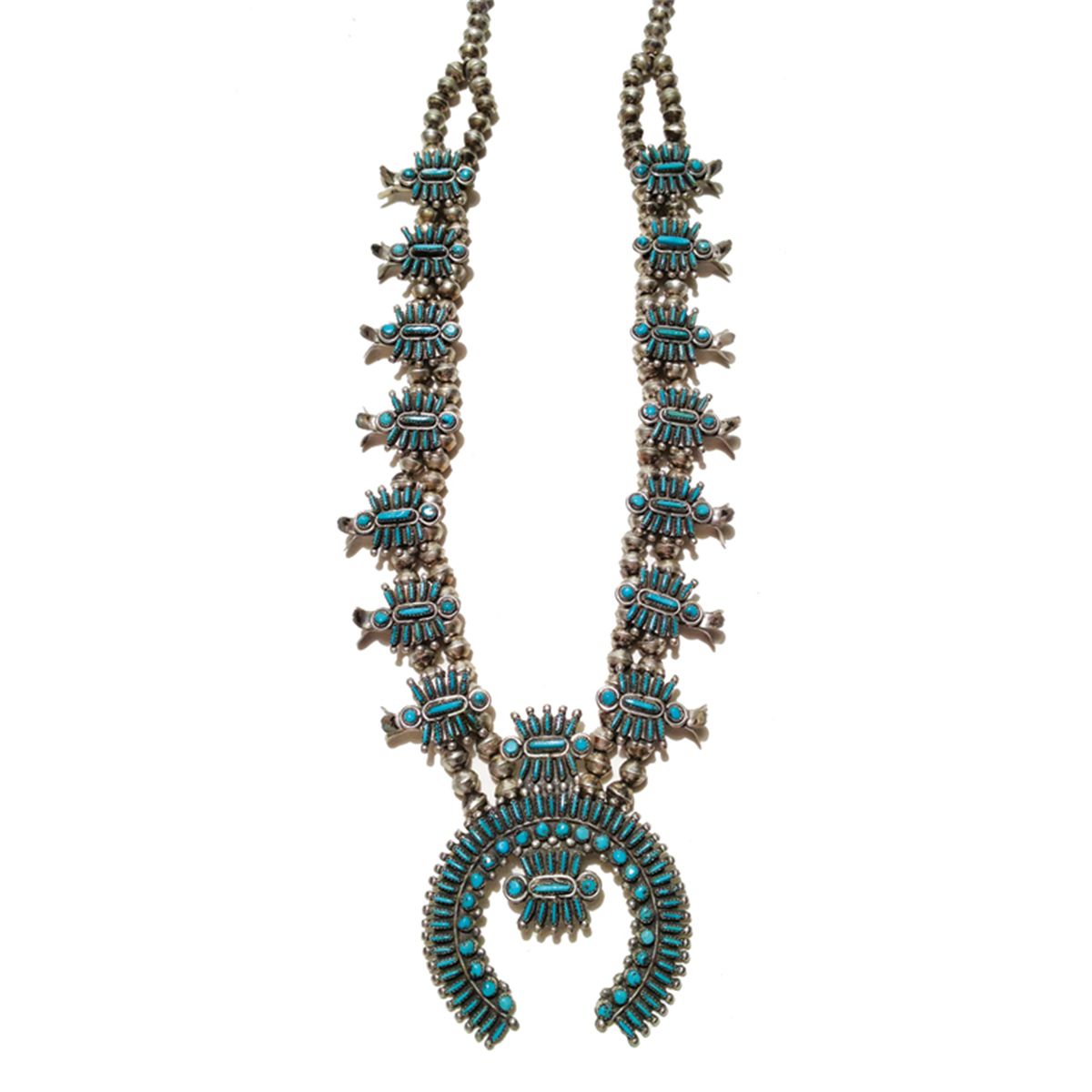Zuni Squash Blossom Necklace