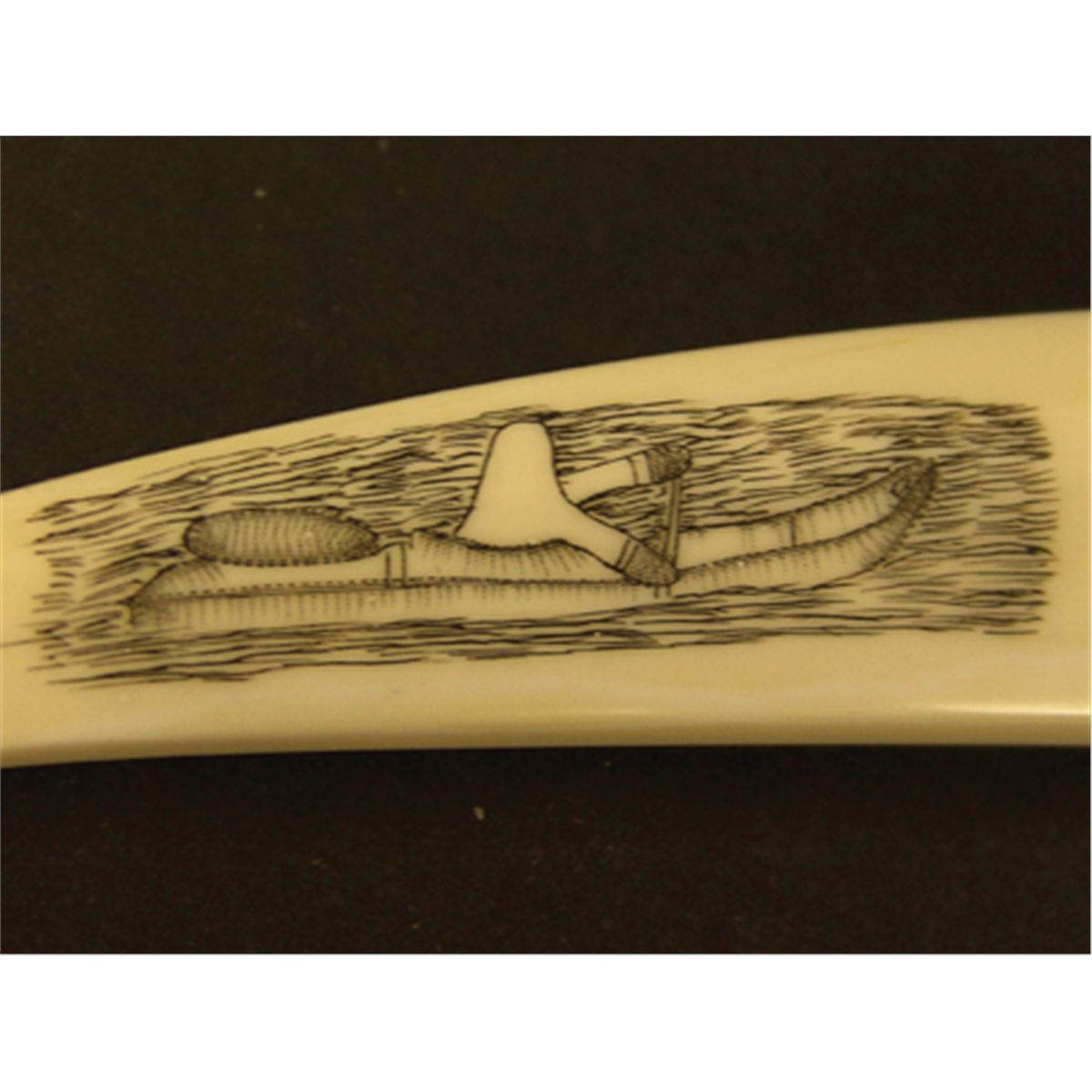 Eskimo Ivory Cribbage Board- Aloysius Pikonganna