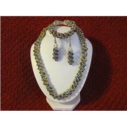 4 Piece Crystal Jewelry Set