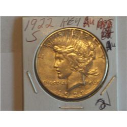 1922 S PEACE DOLLAR