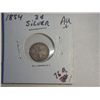 Image 1 : 1854 3 CENT SILVER