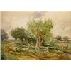 Image 1 : David Bates (1840-1921), 'Under the Willow...