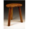 Image 1 : A 20th century 'Mouseman' oak stool, the s...