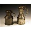 Image 1 : Two pewter lidded vessels of 'tappit hen' ...
