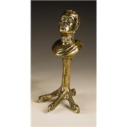 A mid 19th century brass perpetual cigar l...