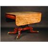 Image 1 : A Regency mahogany pedestal Pembroke table...
