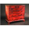 Image 1 : A George III mahogany chest, the moulded r...
