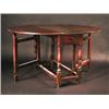 Image 1 : A William and Mary oak gateleg table, the ...
