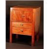 Image 1 : A Regency ebony strung mahogany commode, t...