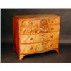 Image 1 : A Regency mahogany bow front chest, the sh...