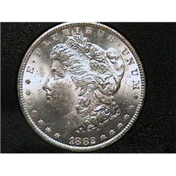 1882-CC Morgan Dollar MS62 GSA Holder