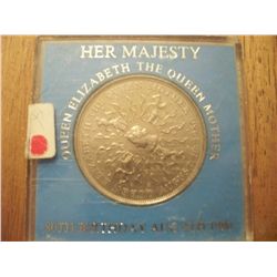 1980 Queen Elizabeth II Queen Mother 80th Birthday Commemorative Coin