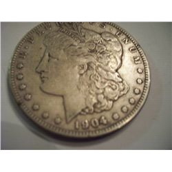 BETTER DATE 1904-S MORGAN SILVER DOLLAR