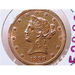 1899 $10 Gold Liberty XF40
