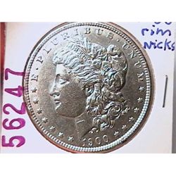 1900 Morgan Dollar AU55
