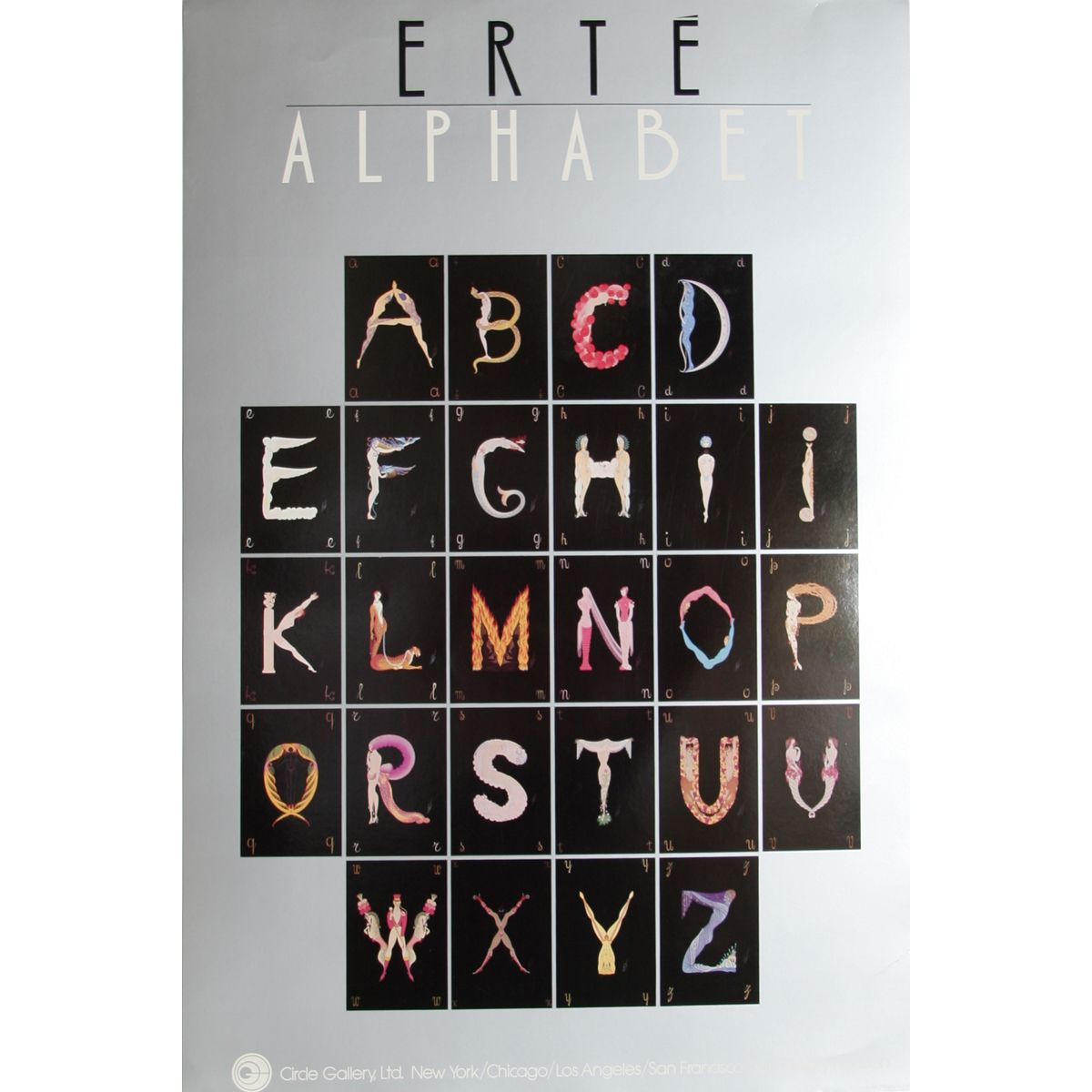 Erte Alphabet Suite Poster