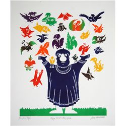 Jean Sariano, Happy Bird's Day, Again, Aquatint Etching