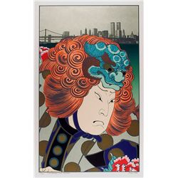 Michael Knigin, Lion Dancer (After Hirosada), Serigraph