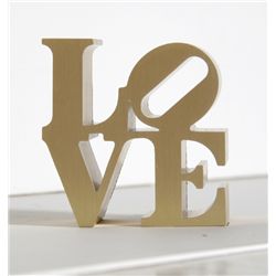 Robert Indiana, LOVE - Gold, Aluminum Sculpture