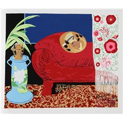 Hunt Slonem, Curtains, Serigraph